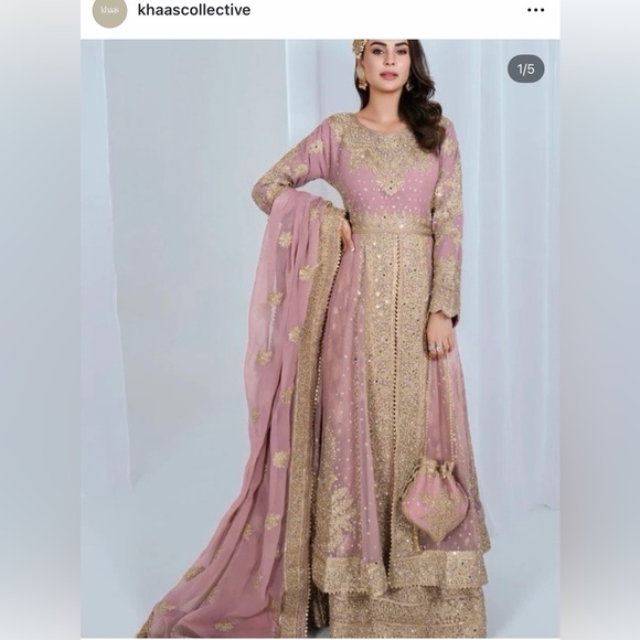 Dresses & Skirts - NWT Haseens Official Noor Begum Maxi with Potli Pakistani Formal